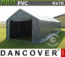 Tent PRO 3,6x6x2,68m PVC, met grondzeil, Groen/Grijs