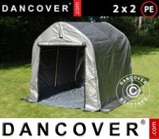 Tent PRO 2x2x2m PE, met grondzeil, Grijs