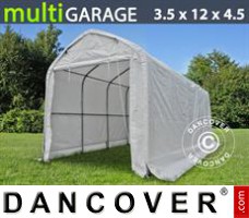 Tent multiGarage 3,5x12x3,5x4,5m, Wit