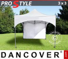 Partytent PRO "Arched" 3x3m Wit, inkl. 4 Zijwanden