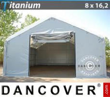 Tent Titanium 8x16,2x3x5m, Wit / Grijs