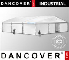 Tent 12x12x5,42m met schuifpoort, PVC, Wit