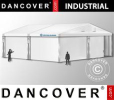 Tent 10x10x4,52m met schuifpoort, PVC, Wit
