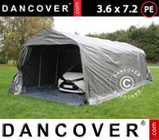 Tent PRO 3,6x7,2x2,68m PE, met grondzeil, Grijs