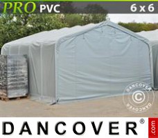 Tent PRO 6x6x3,7m PVC, Grijs