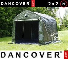 Tent PRO 5x8x2,5x3,3m, PVC, Grijs