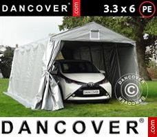 Tent PRO 5x8x2x2,9m, PVC, Groen