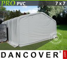 Tent PRO 7x7x3,8m PVC, Grijs