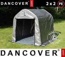 Tent PRO XL 3,5x8x3,3x3,94m, PVC, Grijs