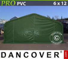 Tent PRO 6x12x3,7m PVC, Groen